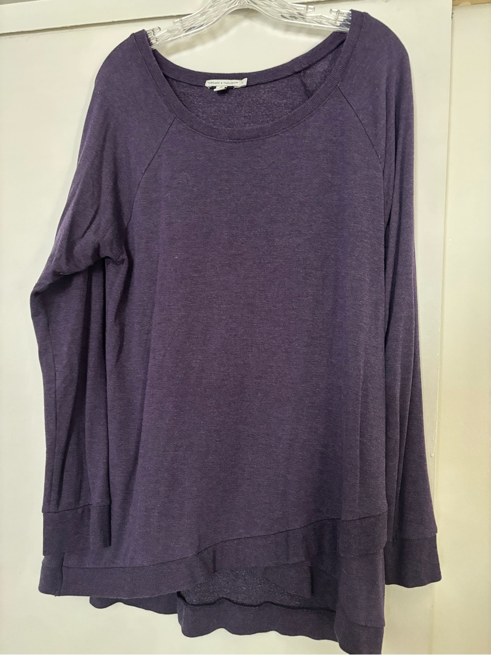 Threads 4 Thought Purple long sleeve Large